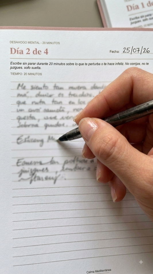 Diario de Desahogo 4 Días | Printable Escritura Expresiva PDF